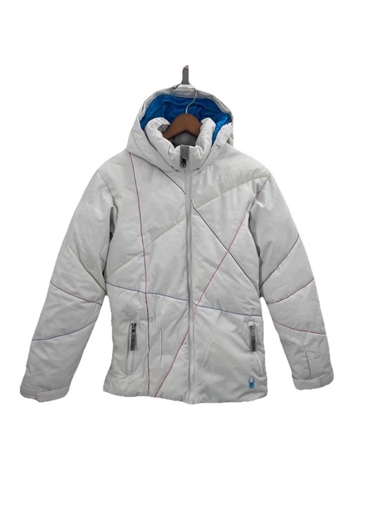 Spyder Other - Spyder White & Multi-Colored Winter Snow Ski Jacket Girls Kids Size 18